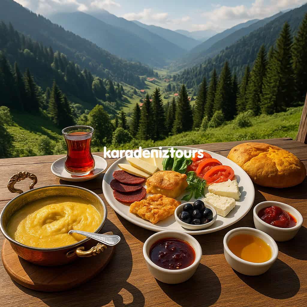 Doğu Karadeniz kahvaltısı ve doğal manzaralar, Rize çıkışlı turlar ile unutulmaz deneyimler.