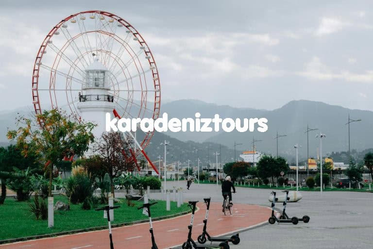Batum şehir merkezi ve büyük çark